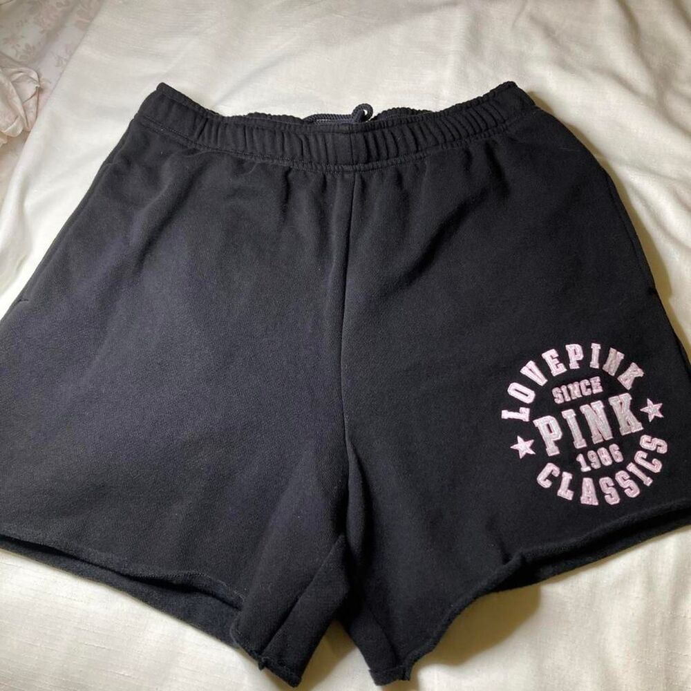 Victoria-s-secret Women's Black and Grey Shorts
